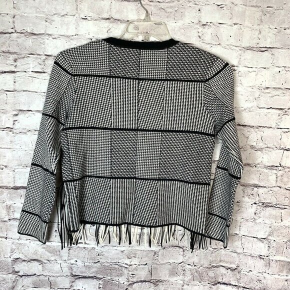 REVOLVE Endless Rose Houndstooth Fringe Sweater - Picture 5 of 12